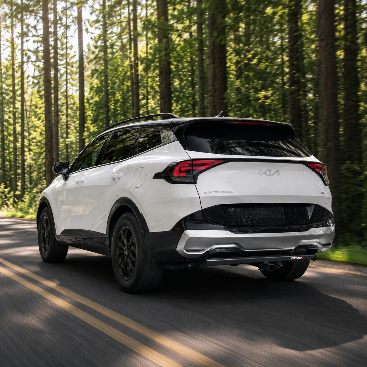 Kia Sportage equipada con jalón Buffalo